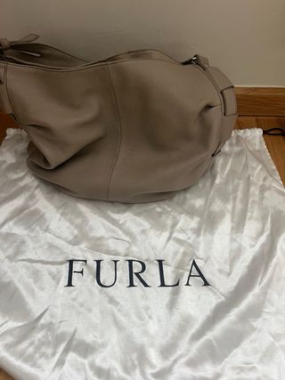 Bolso Furla Gris Piel