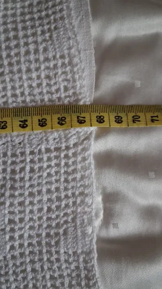 Asciugamano lino fatto a mano iniziali C D