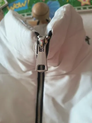 Chaleco polipiel mujer blanco