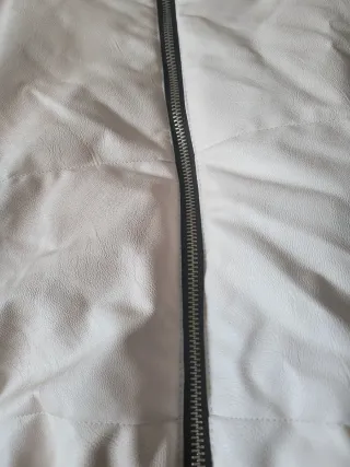 Chaleco polipiel mujer blanco