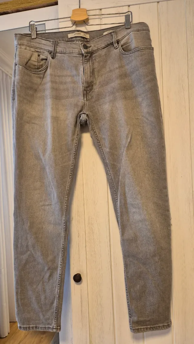 Pantalón Mango Gris Talla 46