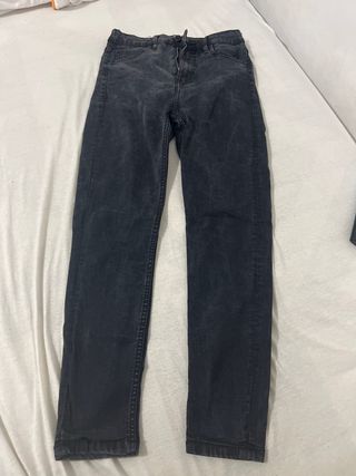 Bershka Jeans Skinny Elásticos Negros T.38