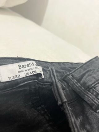 Bershka Jeans Skinny Elásticos Negros T.38