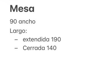 Mesa Comedor Extensible Madera Clara