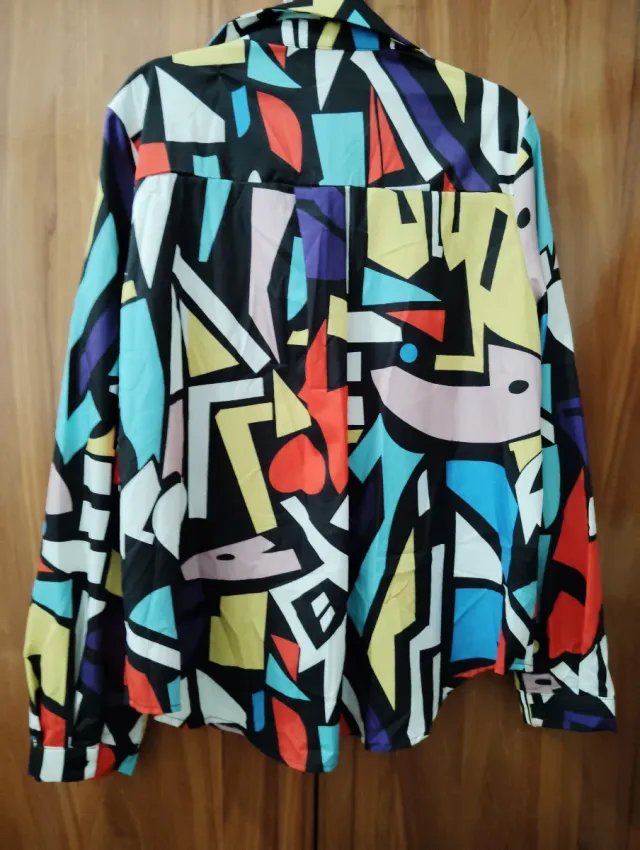 Camisa estampada mujer multicolor