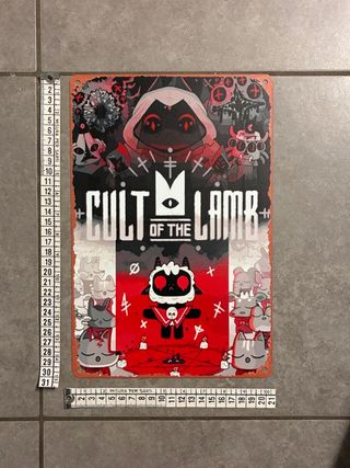 Cult of the Lamb 2022 Ps5 Xbox poster alluminio V1