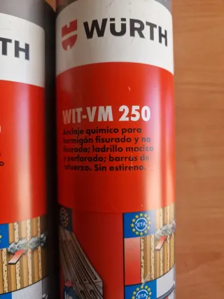 4 Tacos Químicos Würth WIT-VM 250