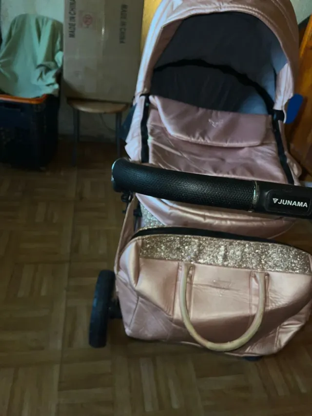 Carro de bebé Junama rosa