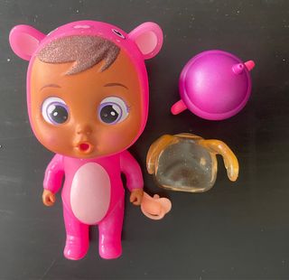 Bebé Llorón Rosa con Accesorios