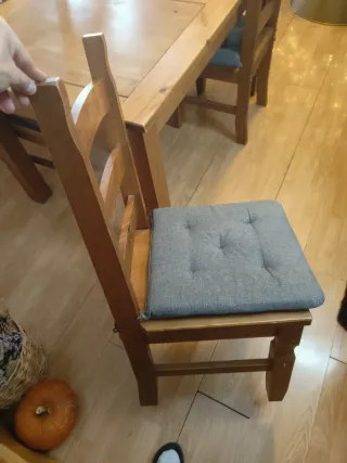 Sillas de comedor de madera