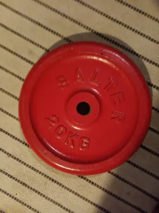 2 Discos de pesas Salter 20kg