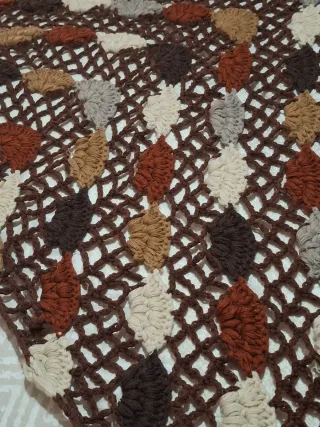 Chal Crochet Colores Otoñales