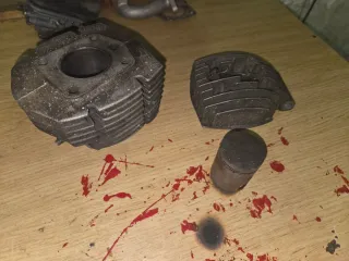 Motore Peugeot mobylette Marmitta, Carburatore,ecc