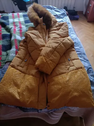 Parka marrón/amarilla talla XXL nueva