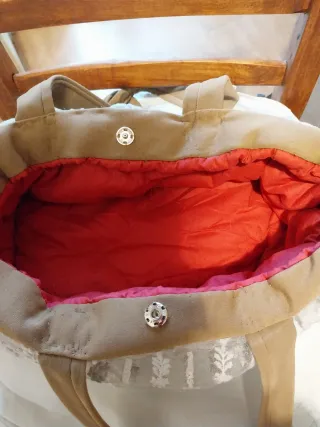 Borsa fatta a mano con pizzo