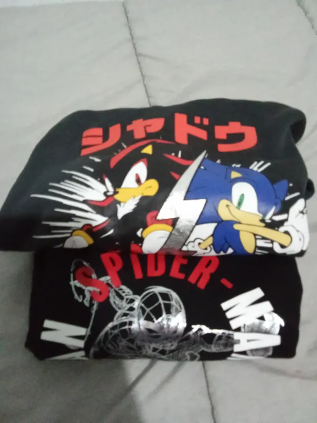 Sudaderas Spiderman y de Sonic con capucha