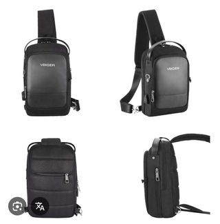 Mochila bandolera VBIGER negra
