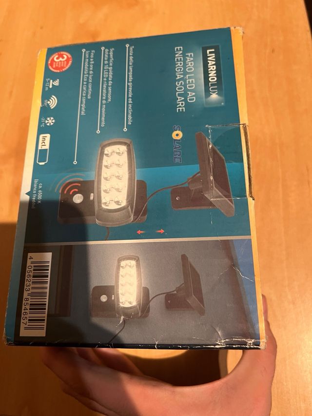 Foco LED Solar LivarnoLux con Sensor NUEVO