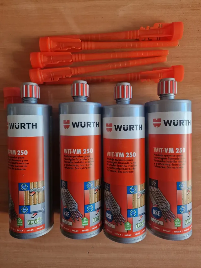 4 Tacos Químicos Würth WIT-VM 250