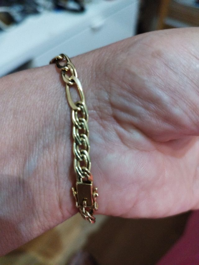 Esclava Oro 18k Maciza 20cm 12,5