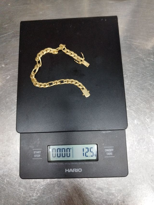 Esclava Oro 18k Maciza 20cm 12,5