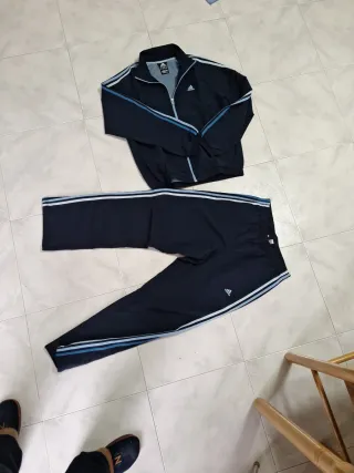 Chándal Adidas Hombre Negro y Azul