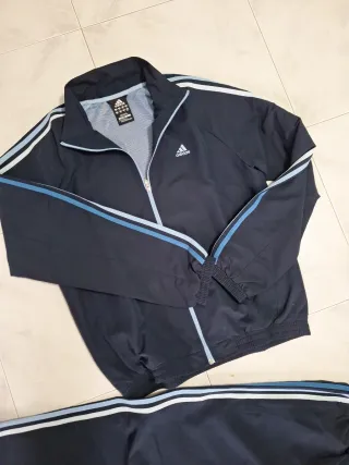Chándal Adidas Hombre Negro y Azul