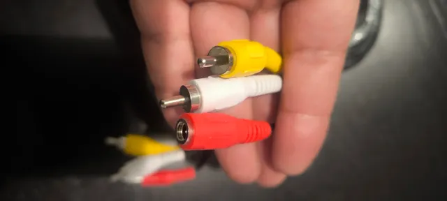 Cavo RCA 3 colori per sorveglianza con alimentazione