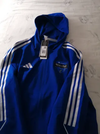 Chaqueta Adidas Azul con Capucha