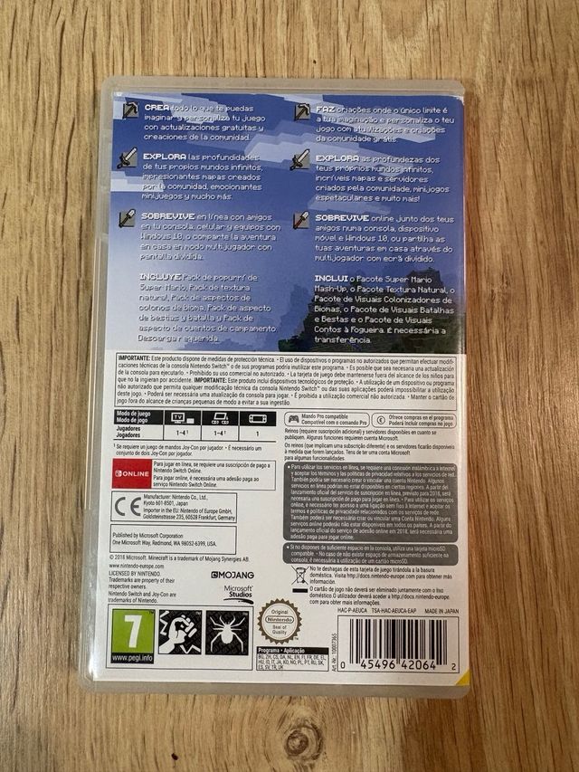 Minecraft Nintendo Switch