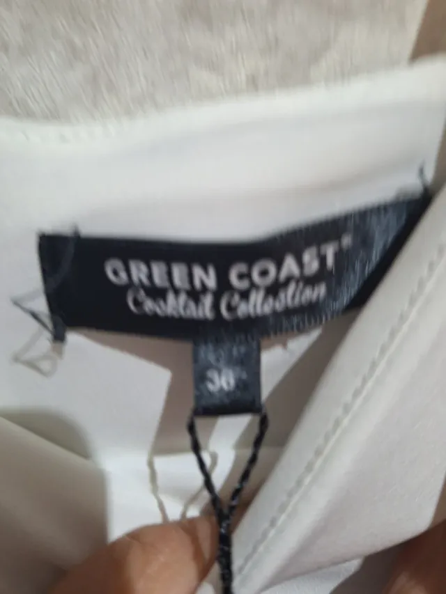 Top Green Coast Blanco y Negro Talla S