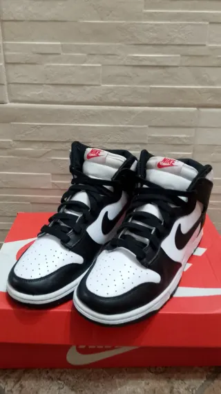 Nike Dunk High Scarpe unisex Nero Bianco