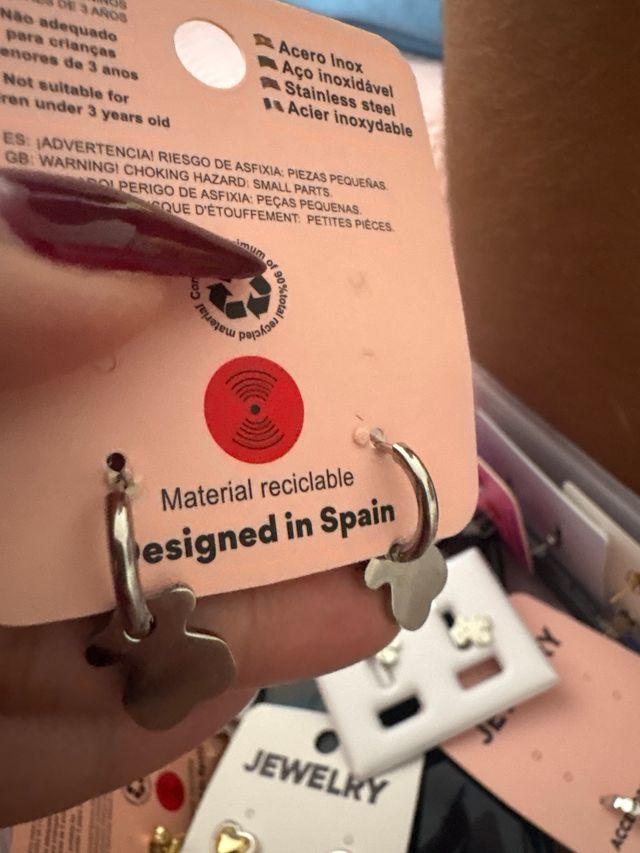 Pendientes de plata con diseño