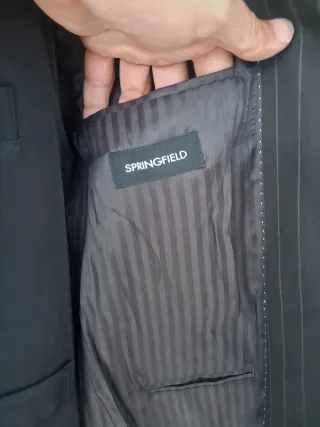 Traje Springfield Raya Negra Hombre