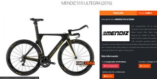 Bicicleta Carretera Triatlon Mendiz S10 Ultegra