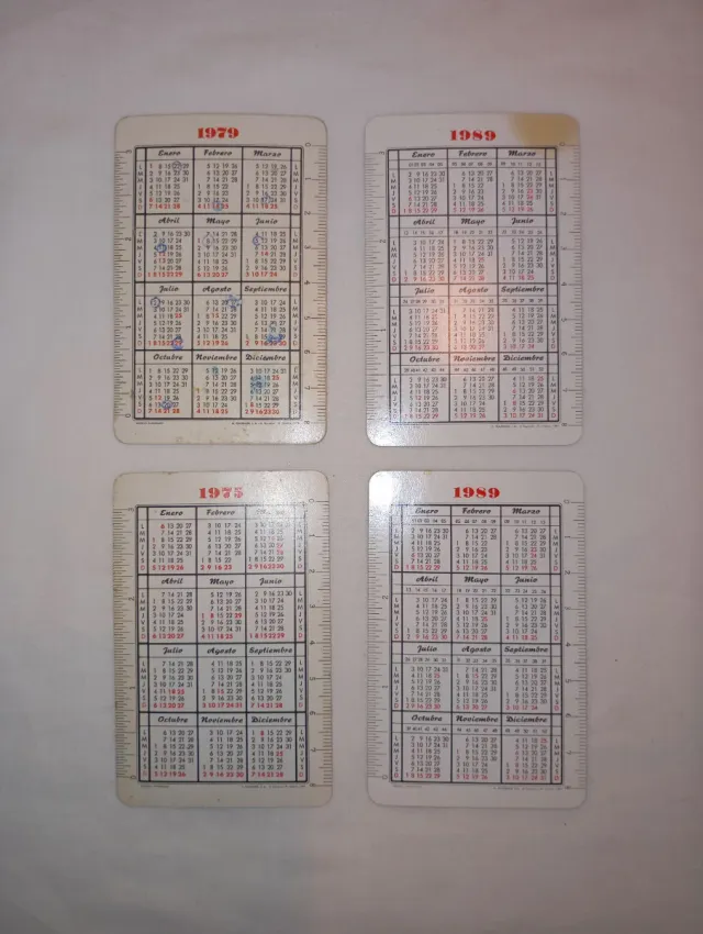 9 calendários H. Fournier