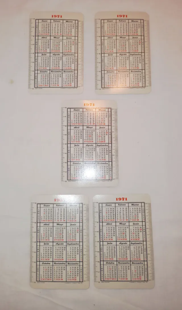 9 calendários H. Fournier