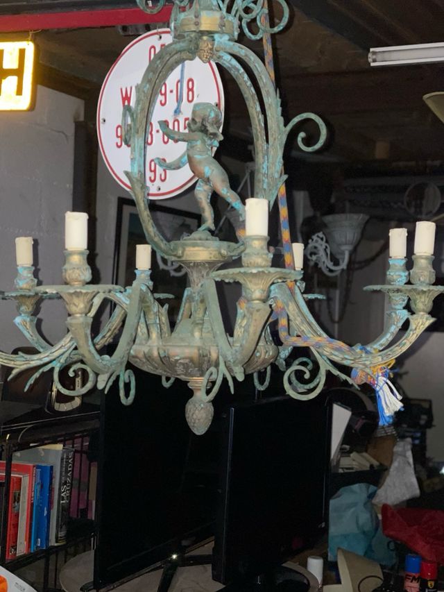 Lámpara colgante vintage metal