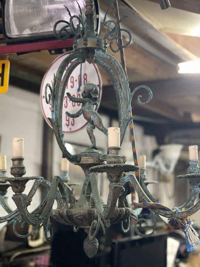 Lámpara colgante vintage metal