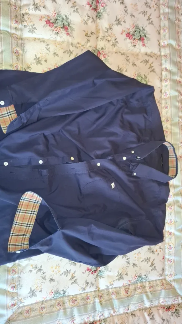 Camisa Burberry Azul Talla XXL