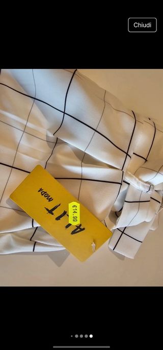 Completo blazer e shorts a quadri