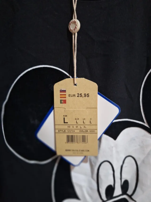 Camiseta Disney Mickey Mouse Negra