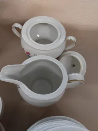 Juego de café vintage floral