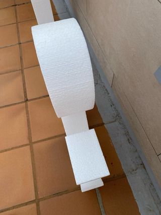 Letras decorativas poliespán E & C C satisfactorio