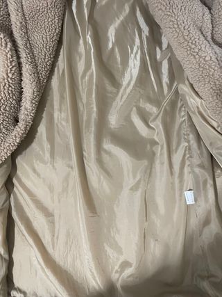 Cappotto donna beige in pile