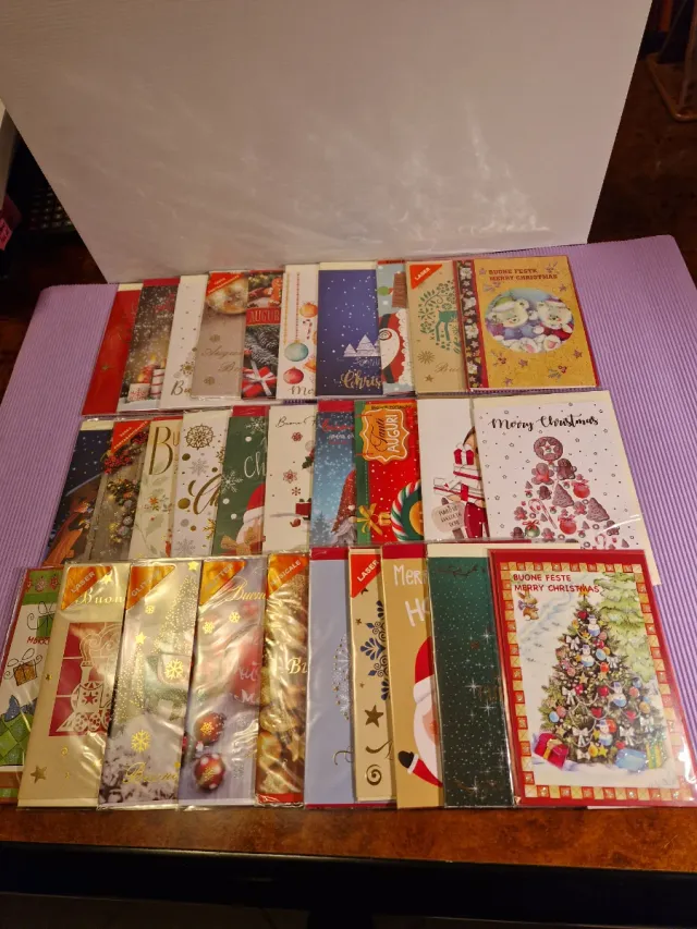 Biglietti Auguri Natale - Confezione da 30 pezzi