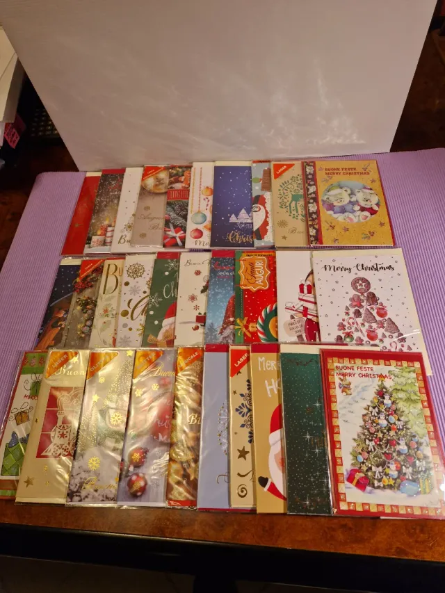 Biglietti Auguri Natale - Confezione da 30 pezzi