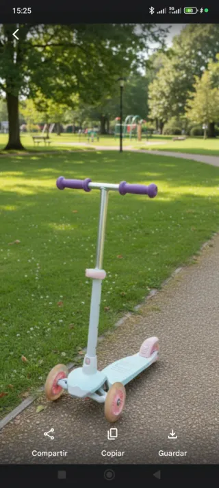 Patinete 3 ruedas con luces para niñ@