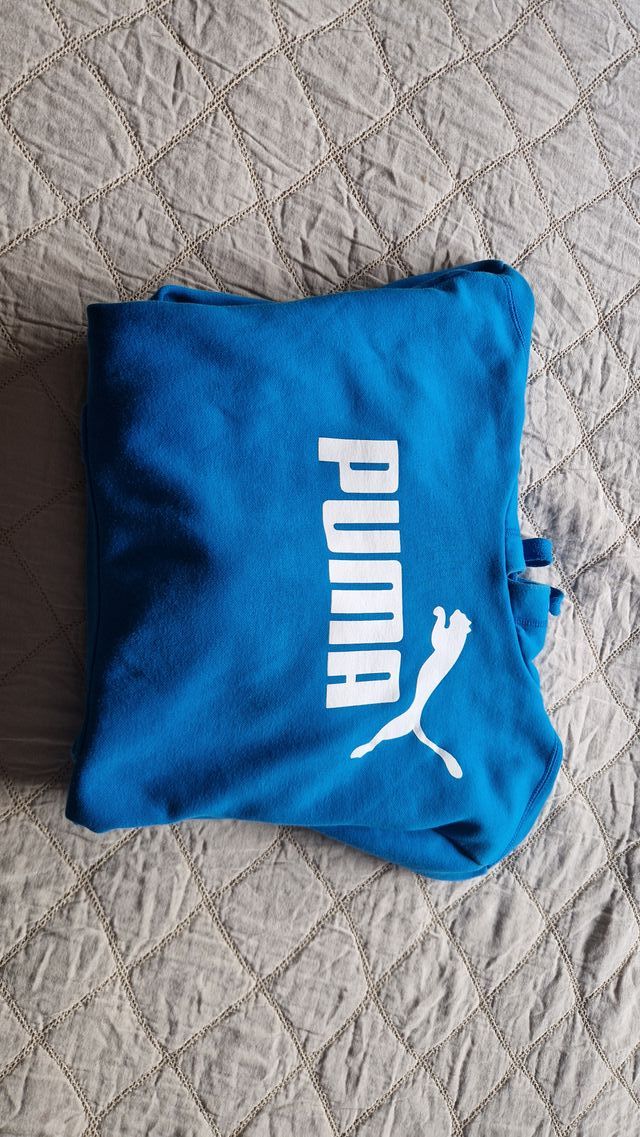 Sudadera Puma Azul Talla M Adolescentes