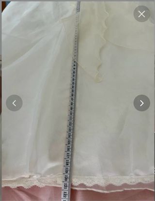 Vestido Comunión/Eventos Dorado y Blanco Talla 11